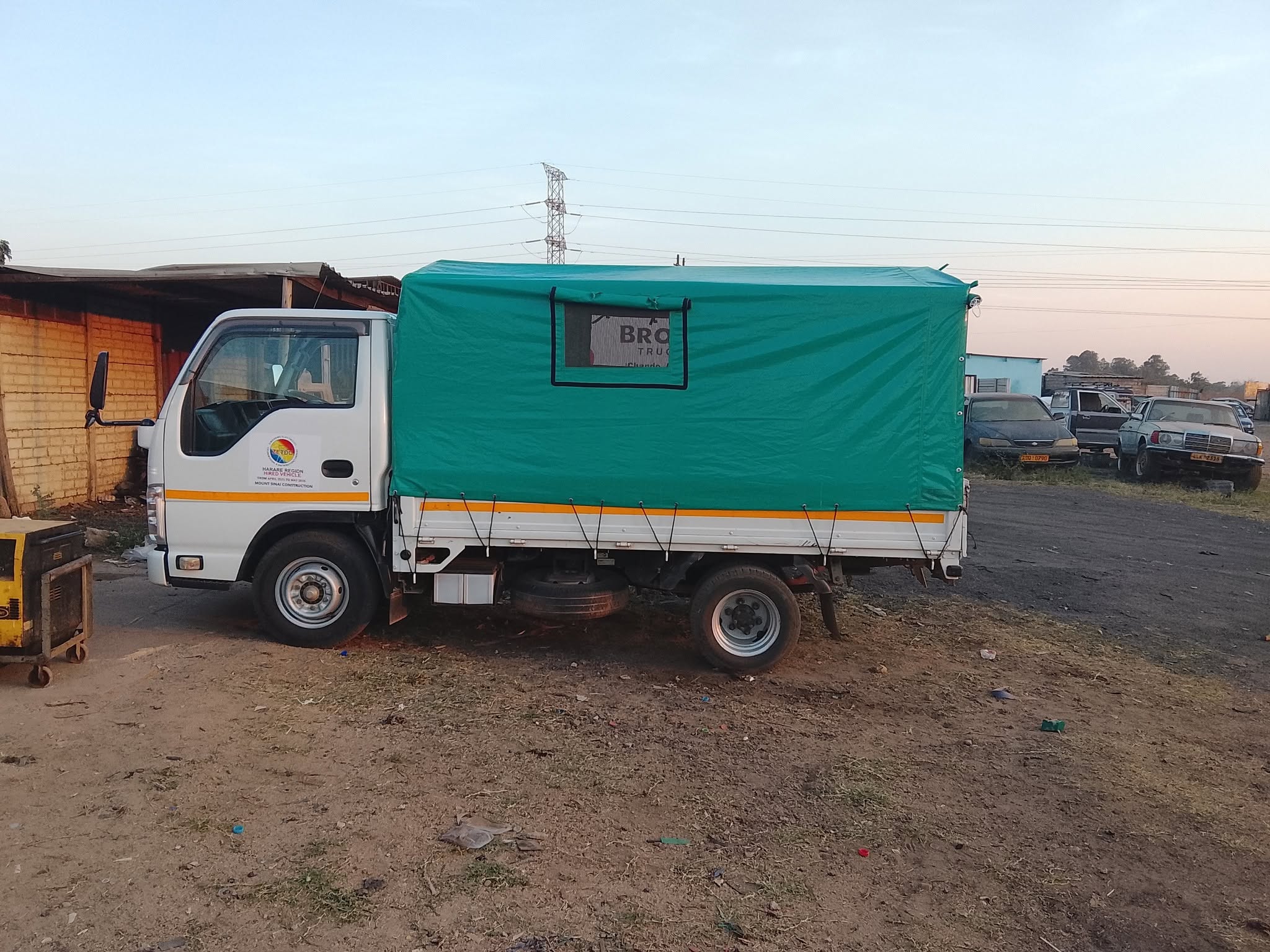 Canvas Centre canvas truck canopy